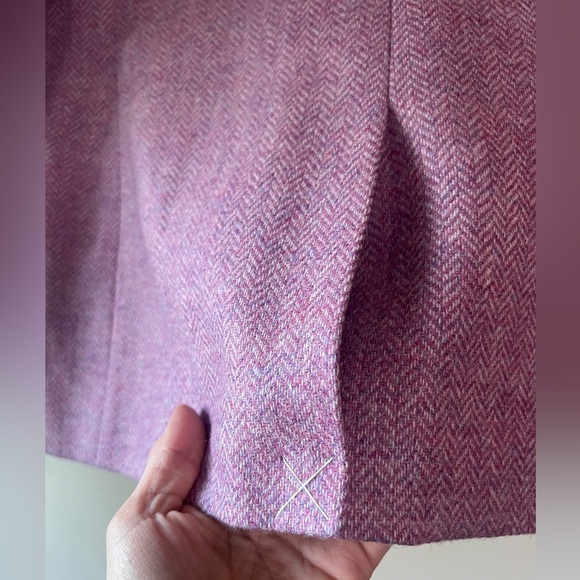 New! J. Crew Bristol Blazer Lilac Herringbone 100% Wool Purple Pink Sz 12 Petite - Picture 14 of 14